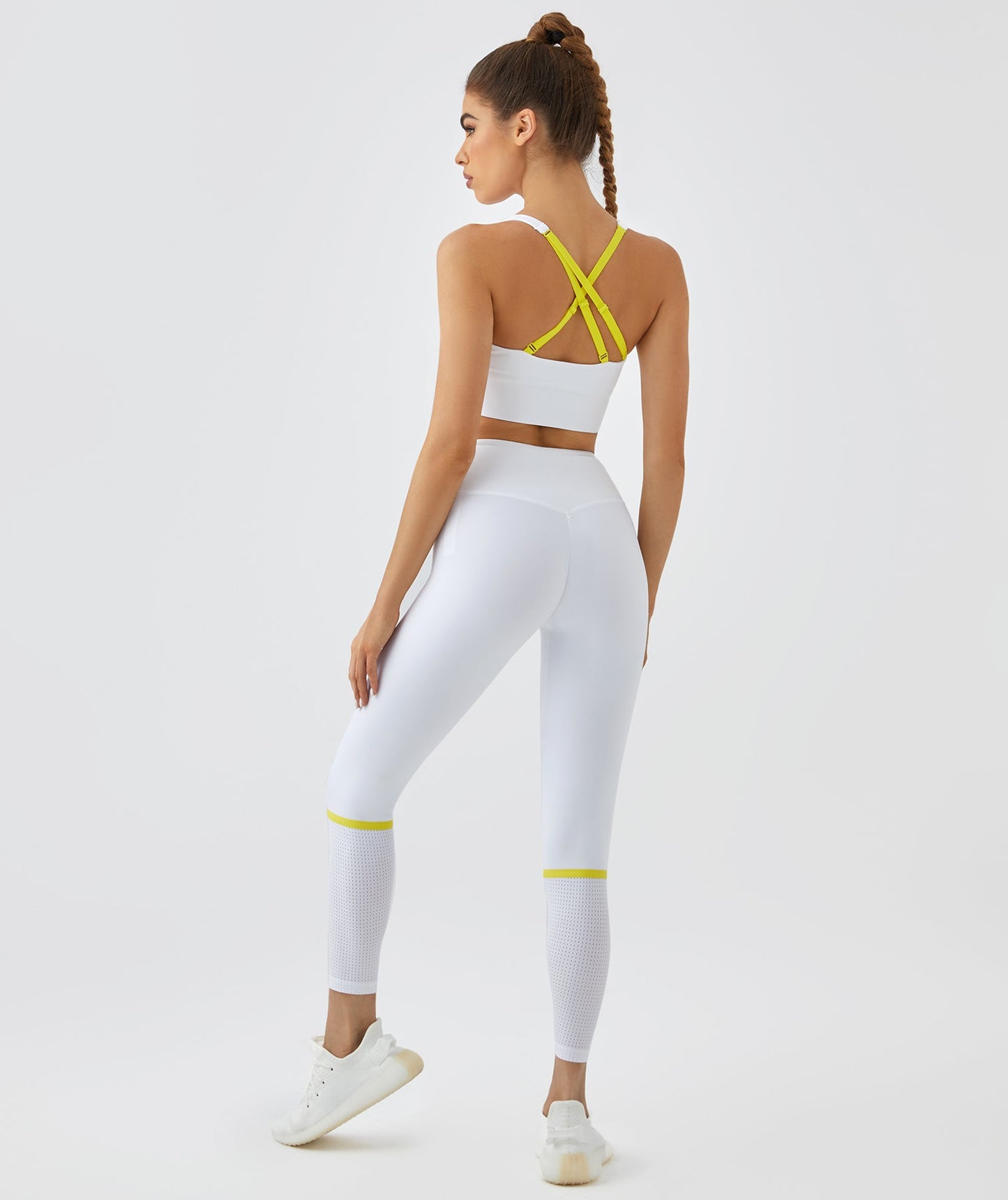 Mesh Sock Leggings - White