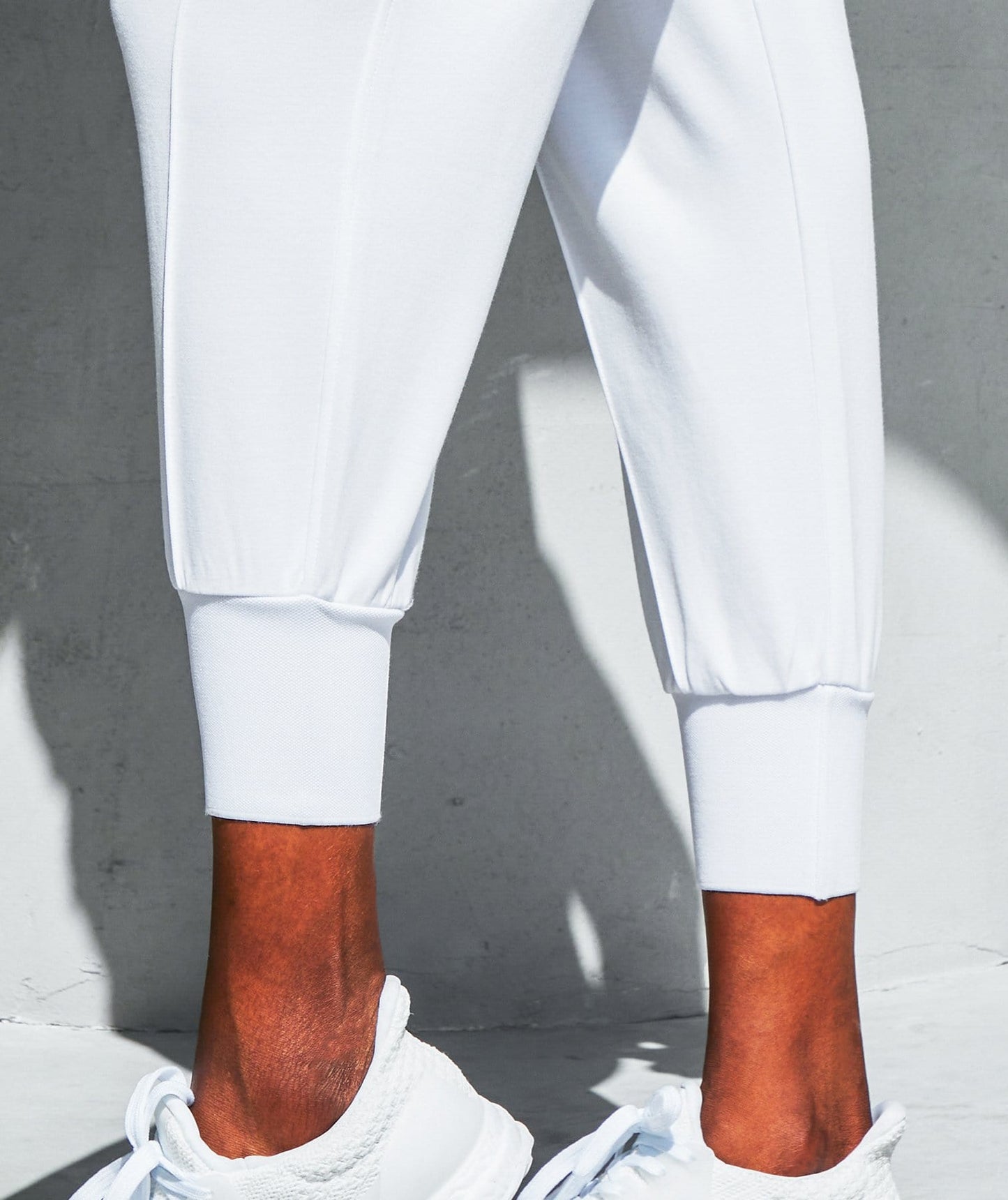 Cargo Pocket Jogger Pants In White