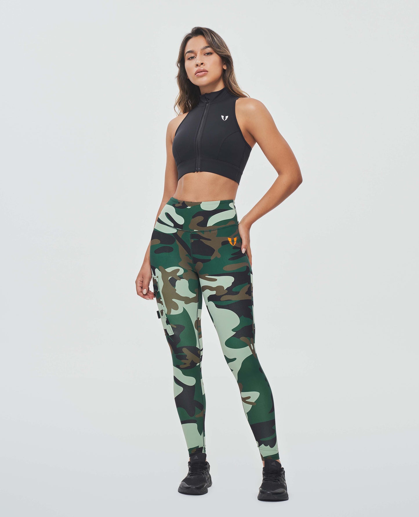 Full Zip Padded Tank - Black