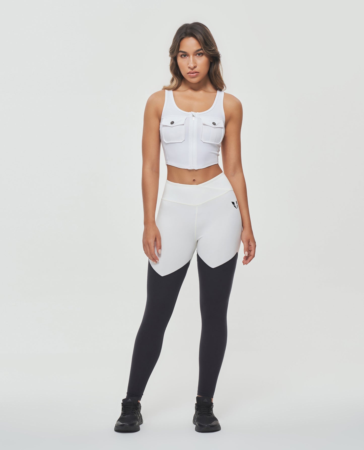 Zip Front Cargo Tank - White