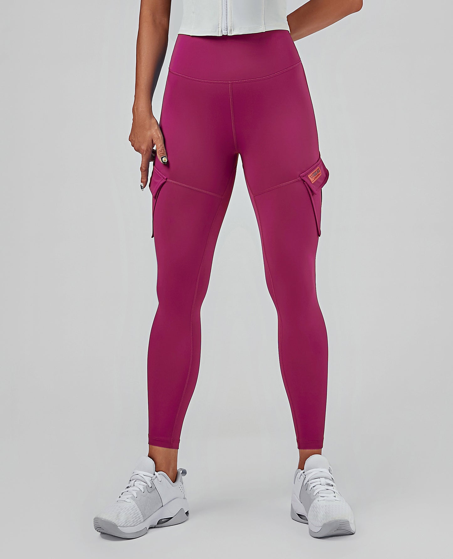 Solo Cargo Leggings - Carmine