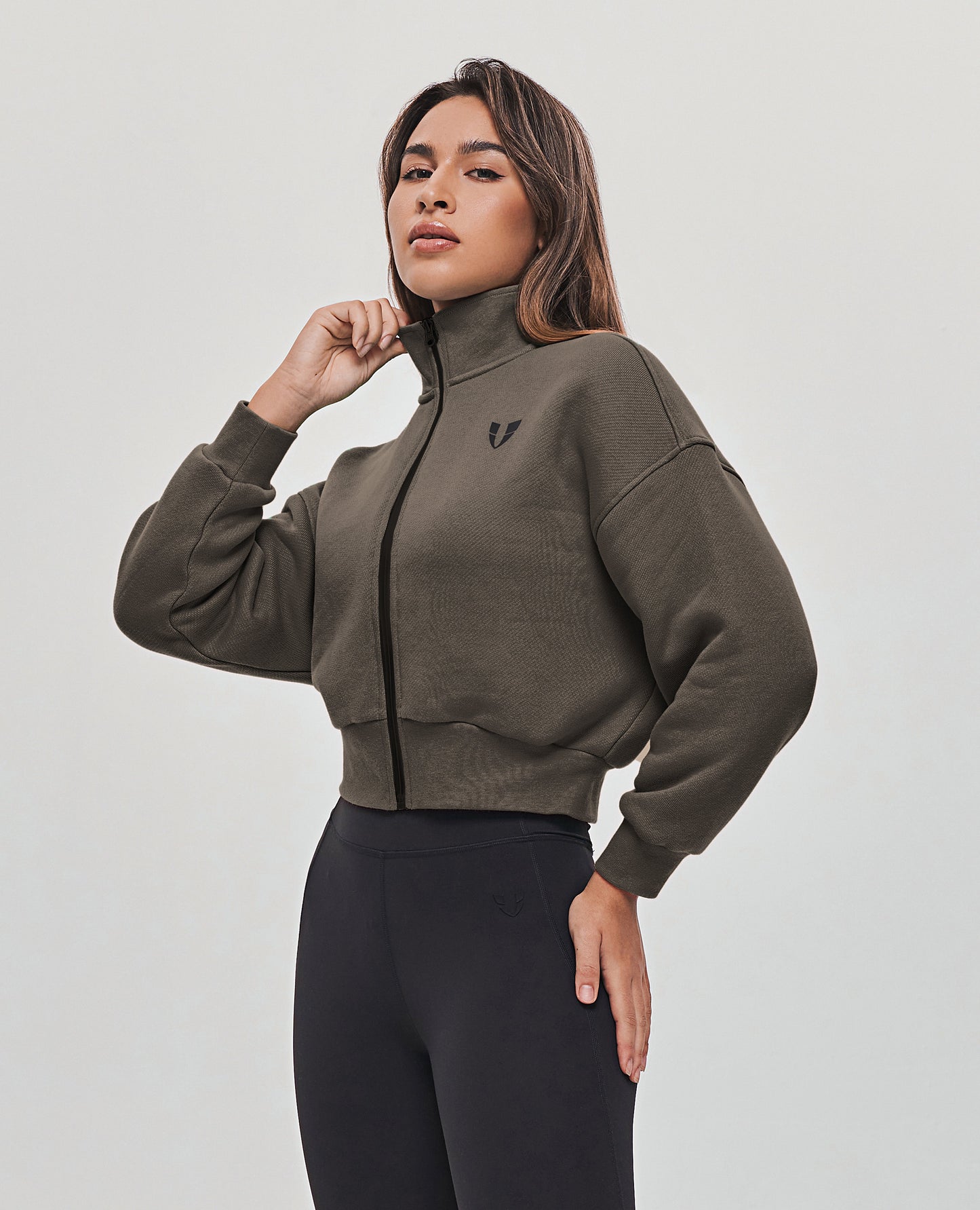 Stand Collar Thermal Jacket - Gray