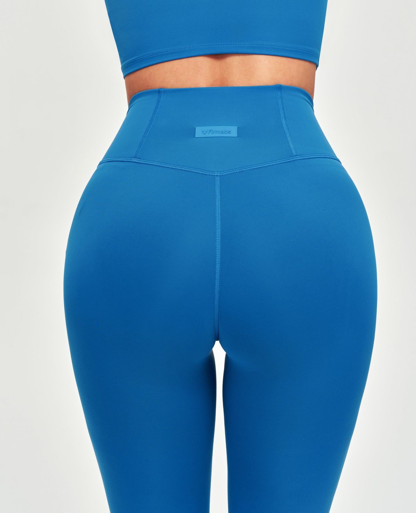 High Waisted Workout Leggings - Blue