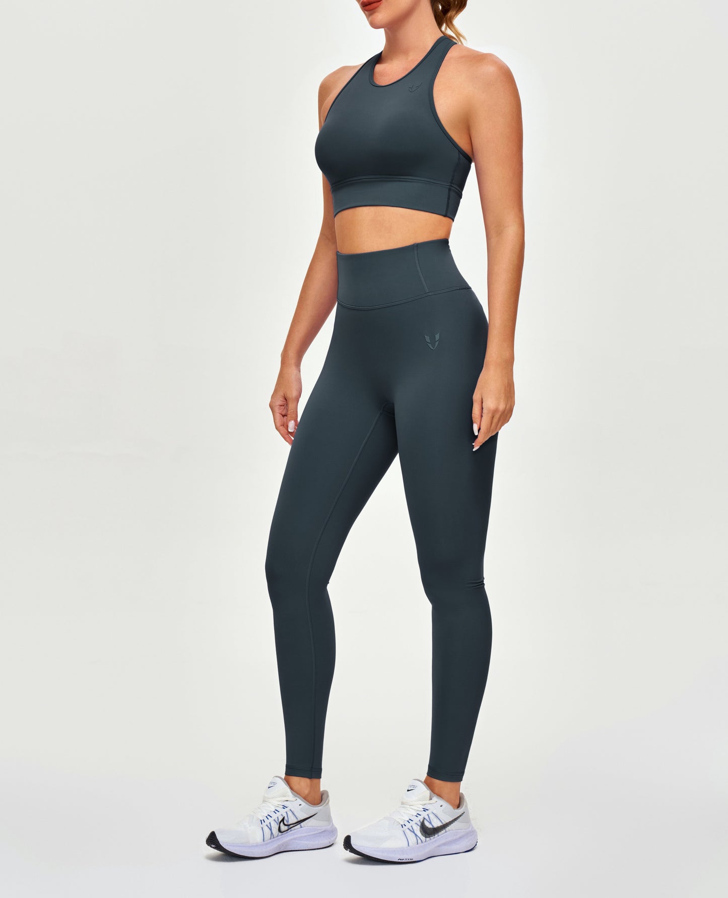 High Waisted Workout Leggings - Grey