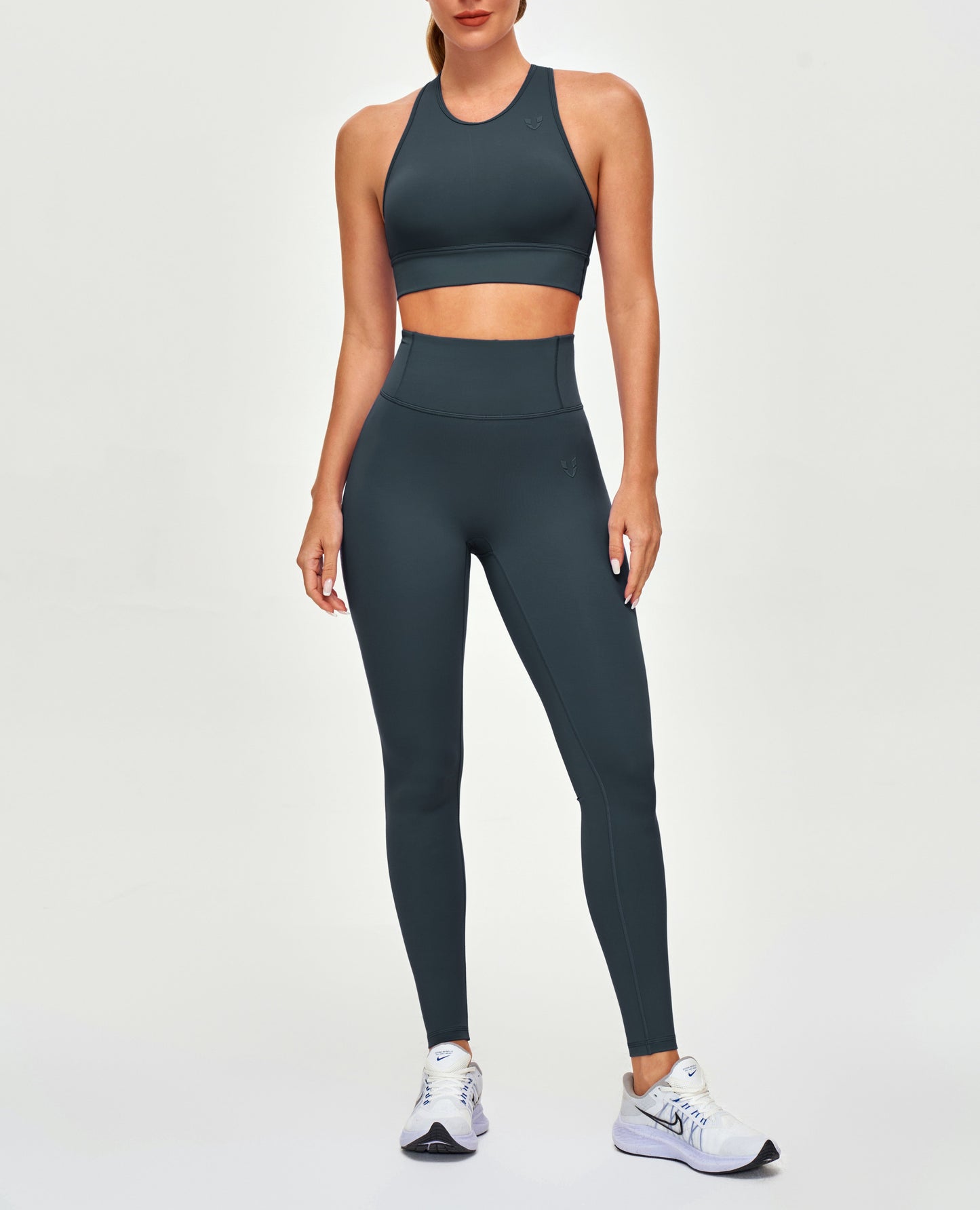 High Waisted Workout Leggings - Grey