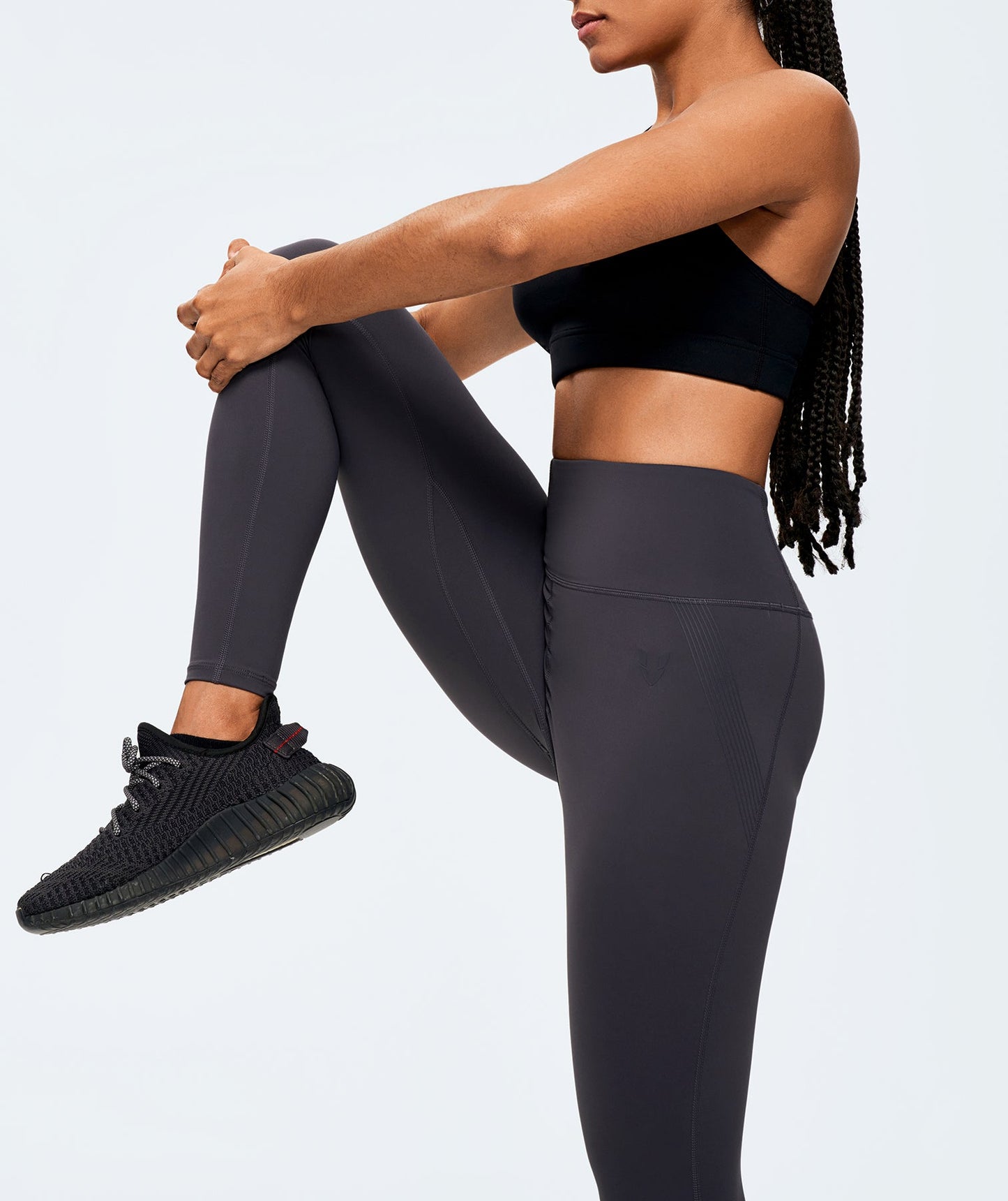 Compression Waist Leggings - Gray