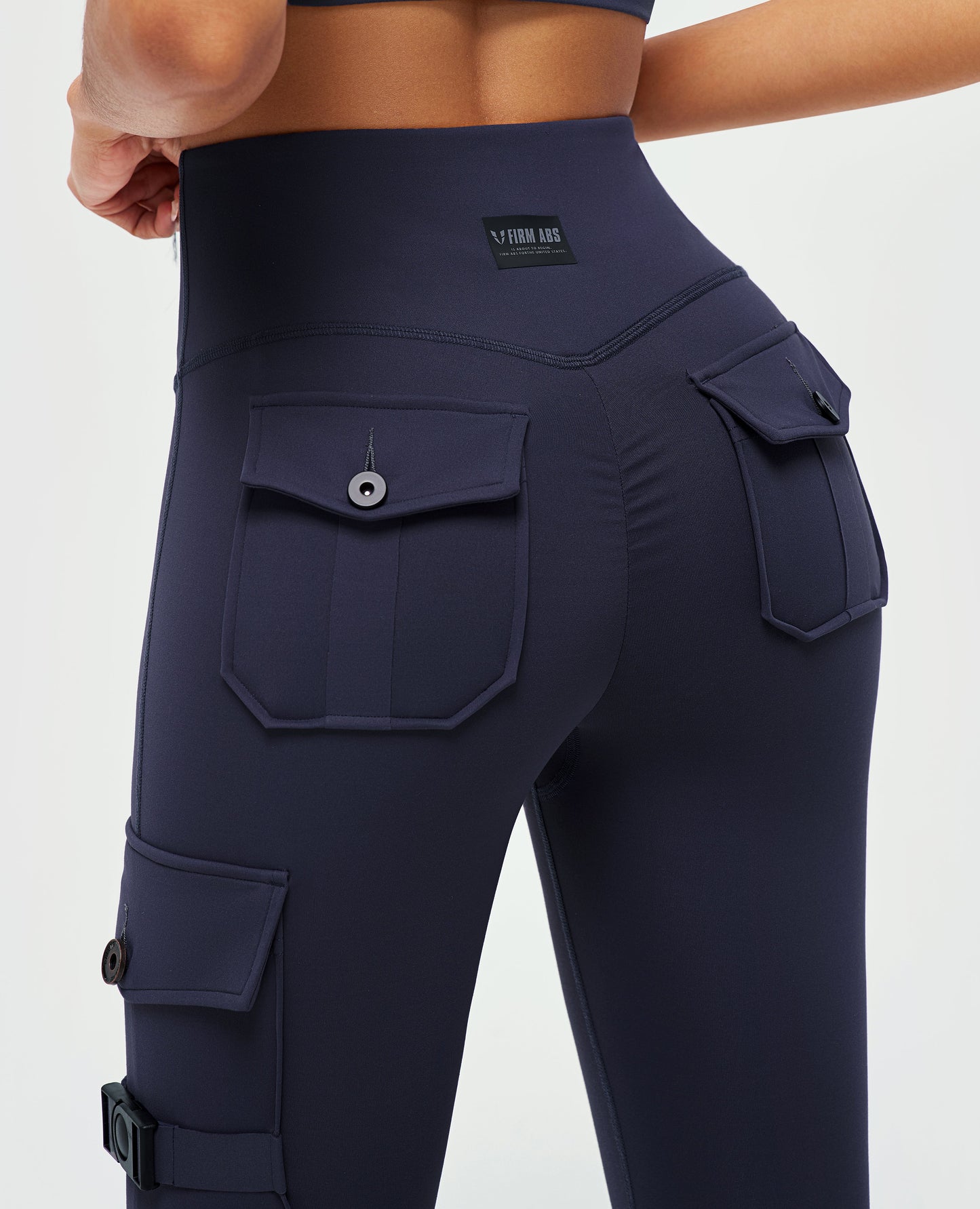 Cargo Fitness Leggings - Bristol Blue