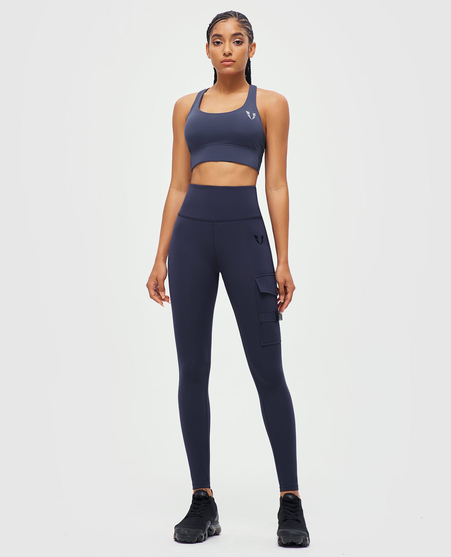 Cargo Fitness Leggings - Bristol Blue