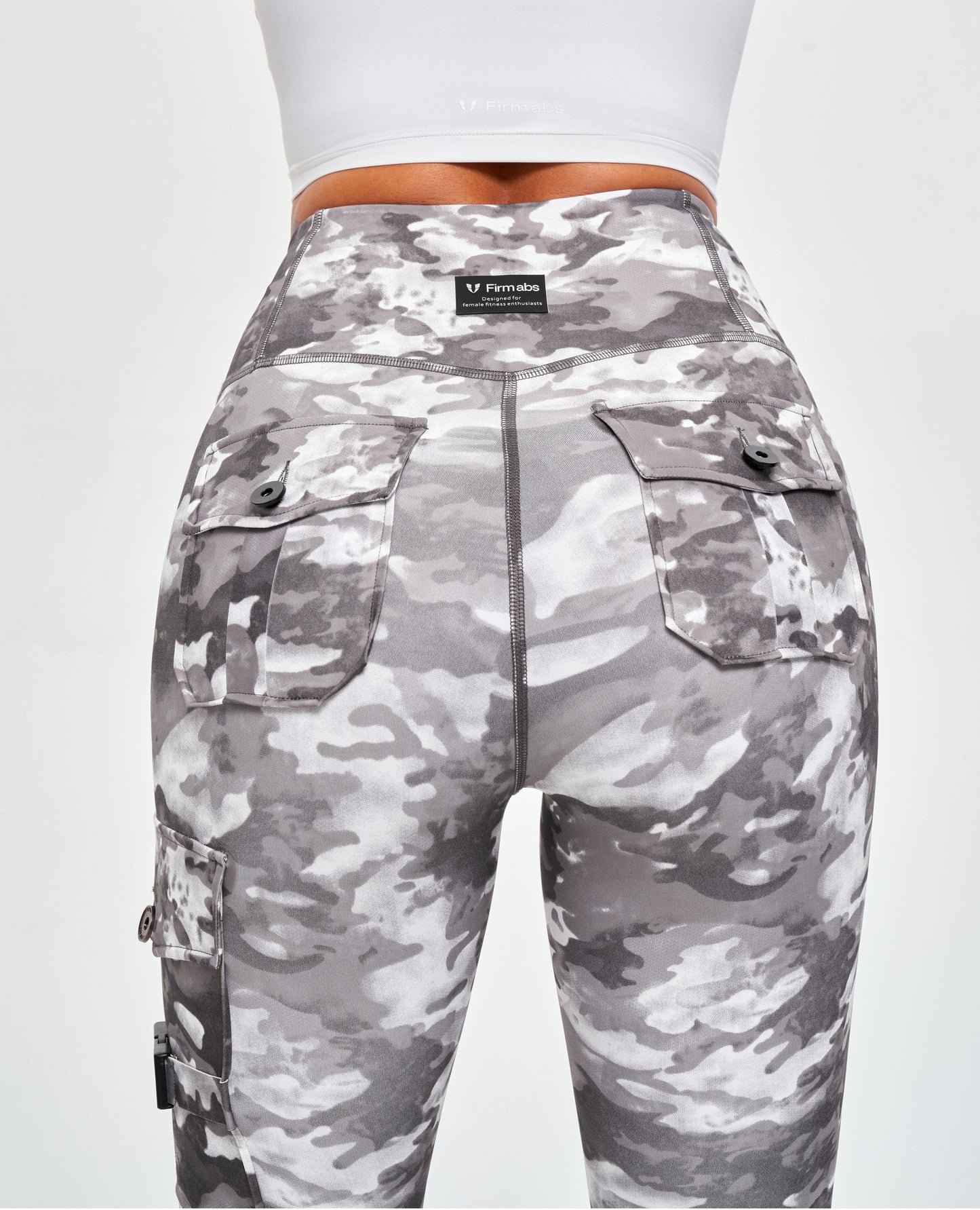 Cargo Fitness Leggings - Tie Dye Camo