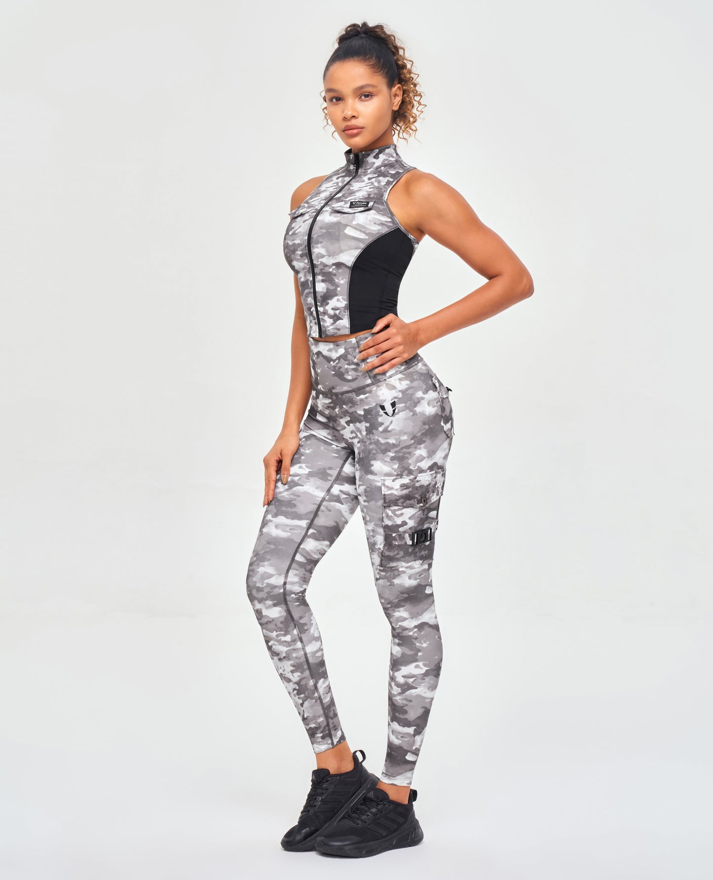 Cargo Fitness Leggings - Tie Dye Camo