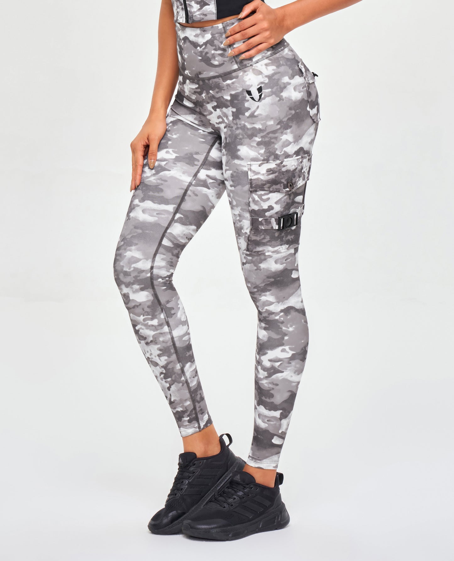 Cargo Fitness Leggings - Tie Dye Camo