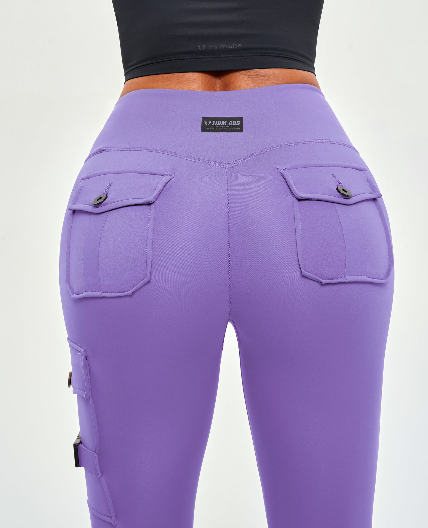 Cargo Fitness Leggings - Violet