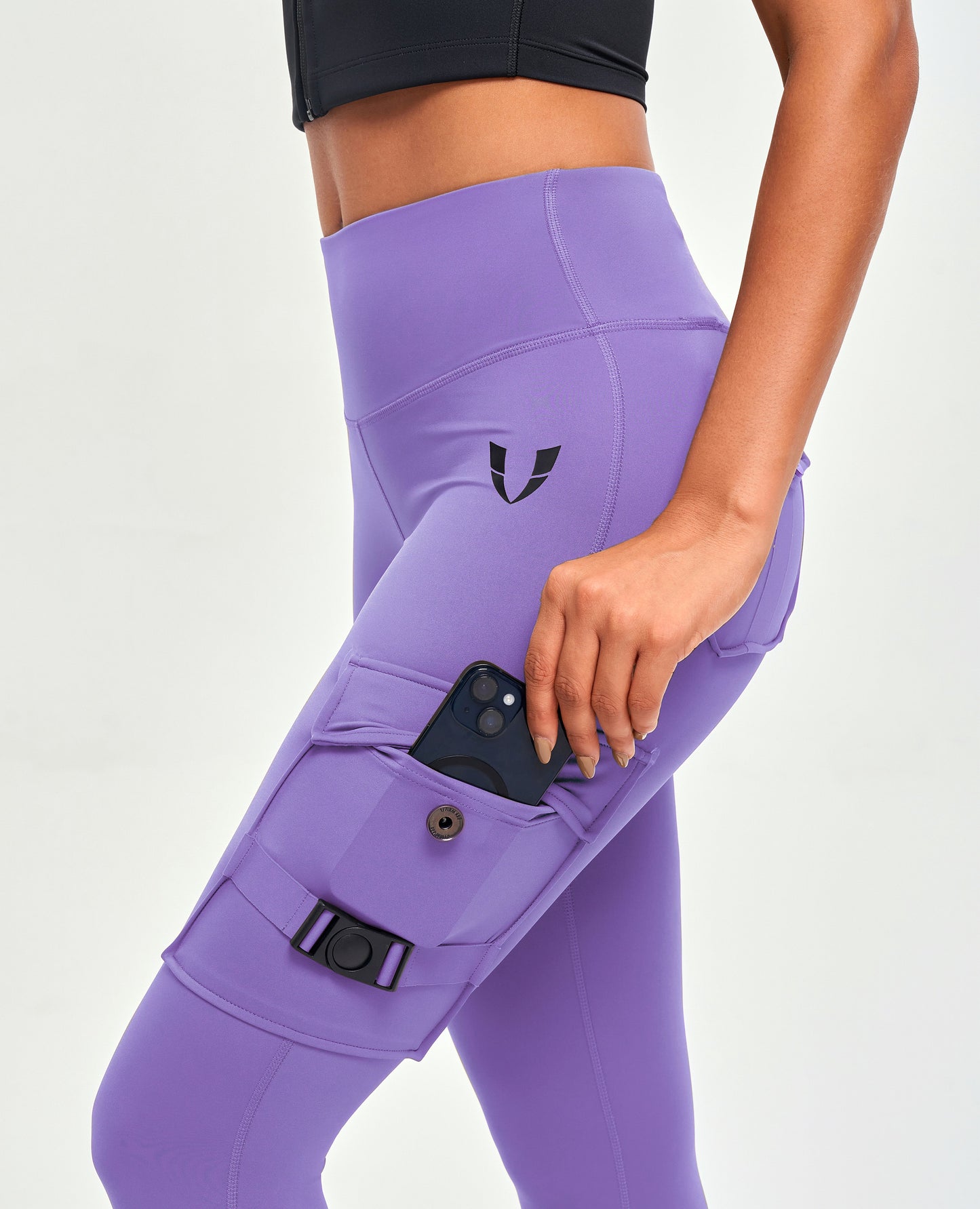 Cargo Fitness Leggings - Violet