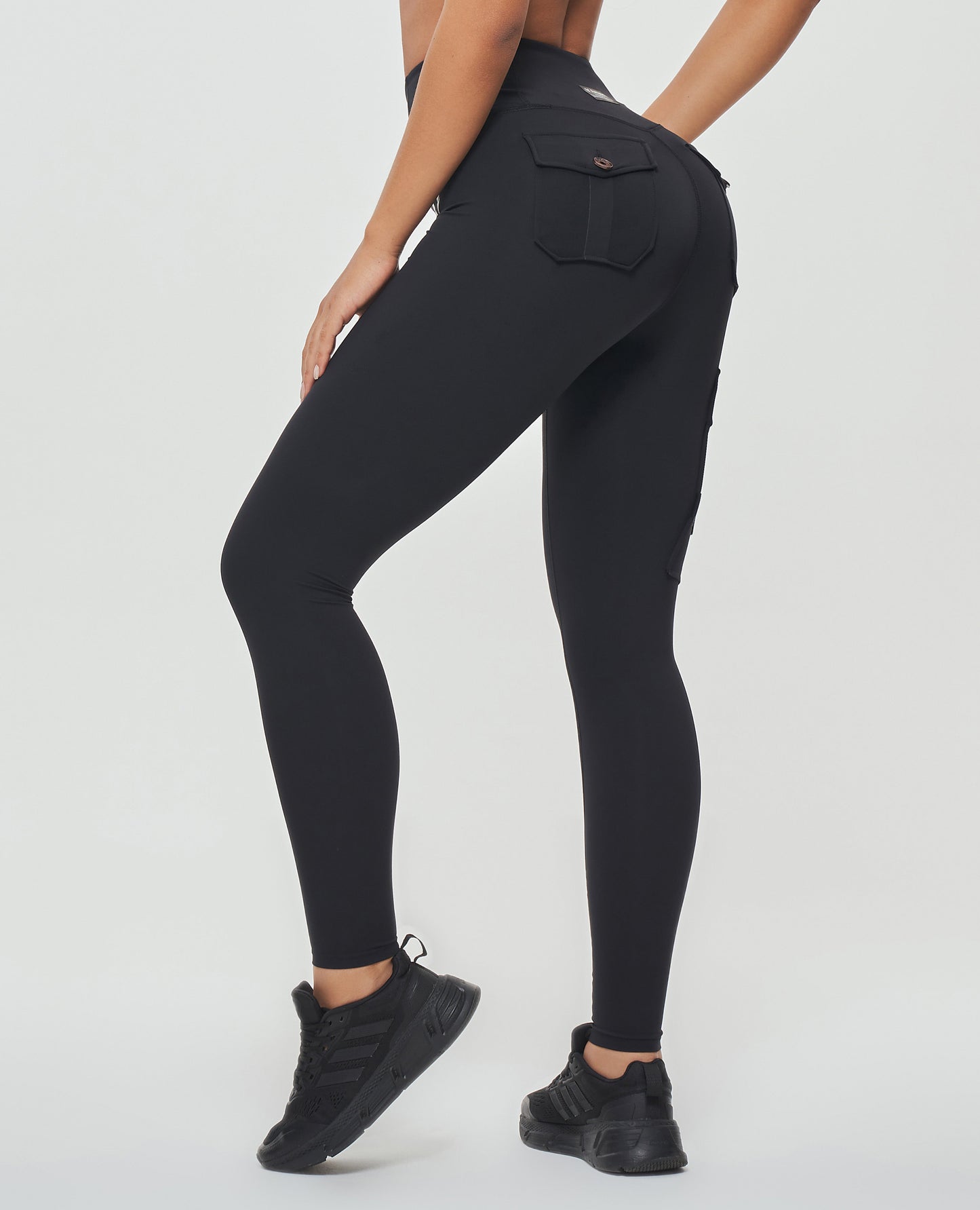 Cargo Gym Leggings - Black