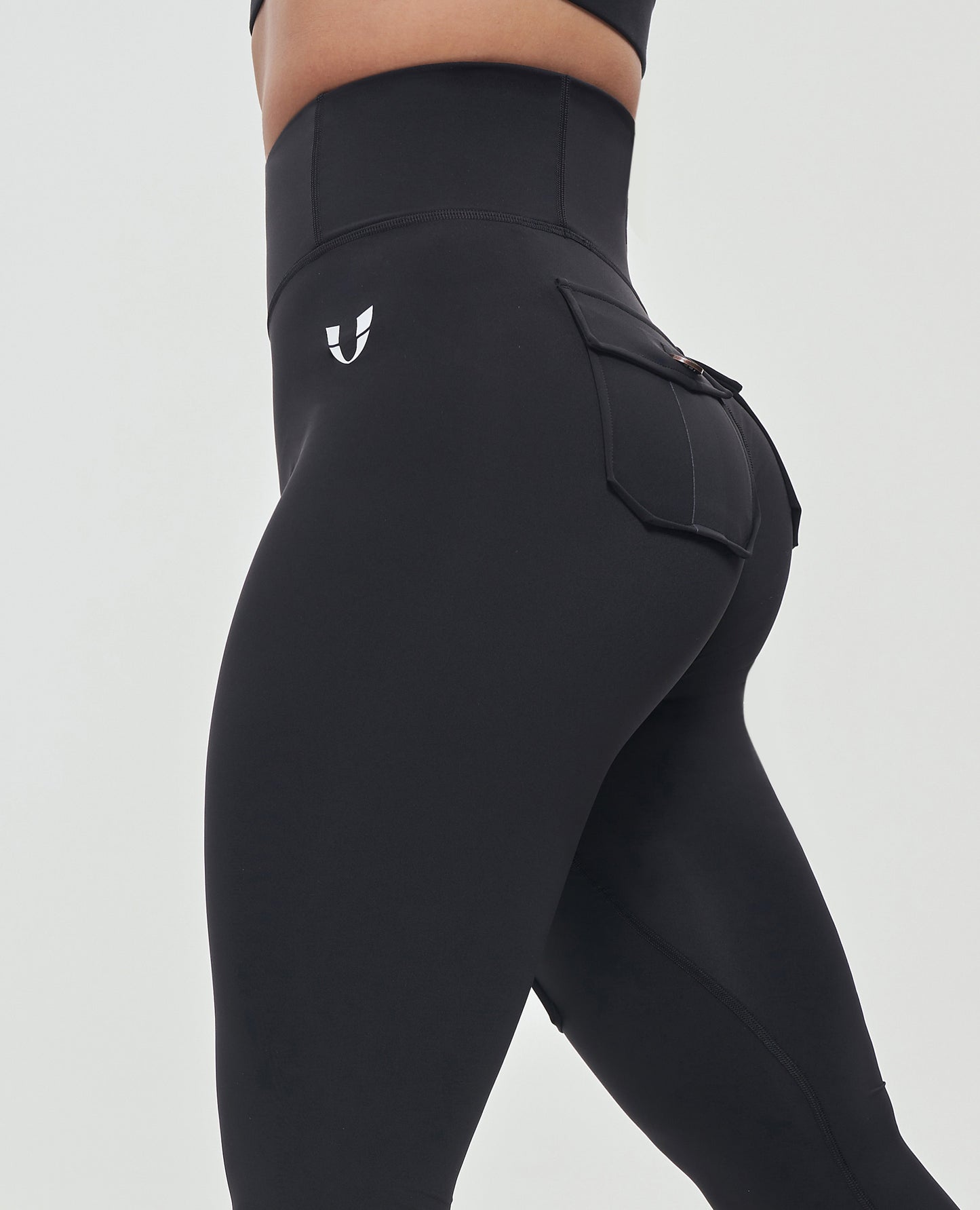 Cargo Gym Leggings - Black