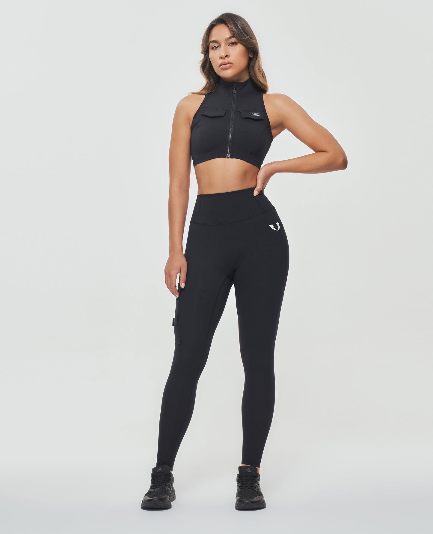 Cargo Gym Leggings - Black