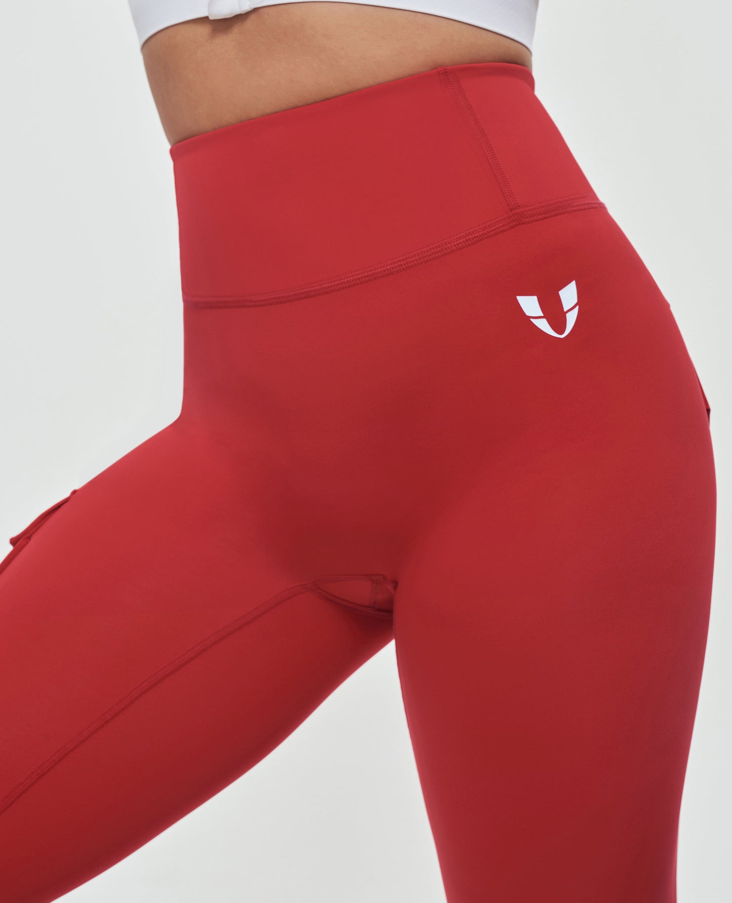 Cargo Gym Leggings - Red