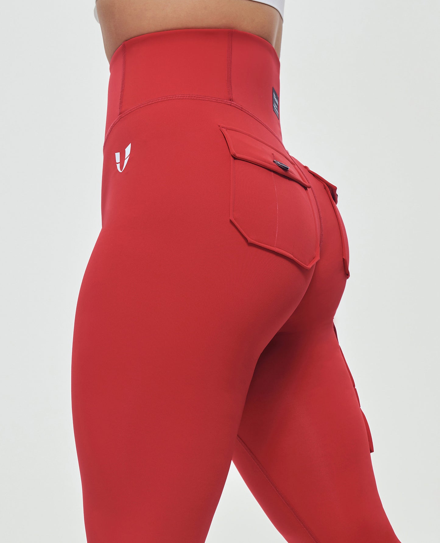 Cargo Gym Leggings - Red