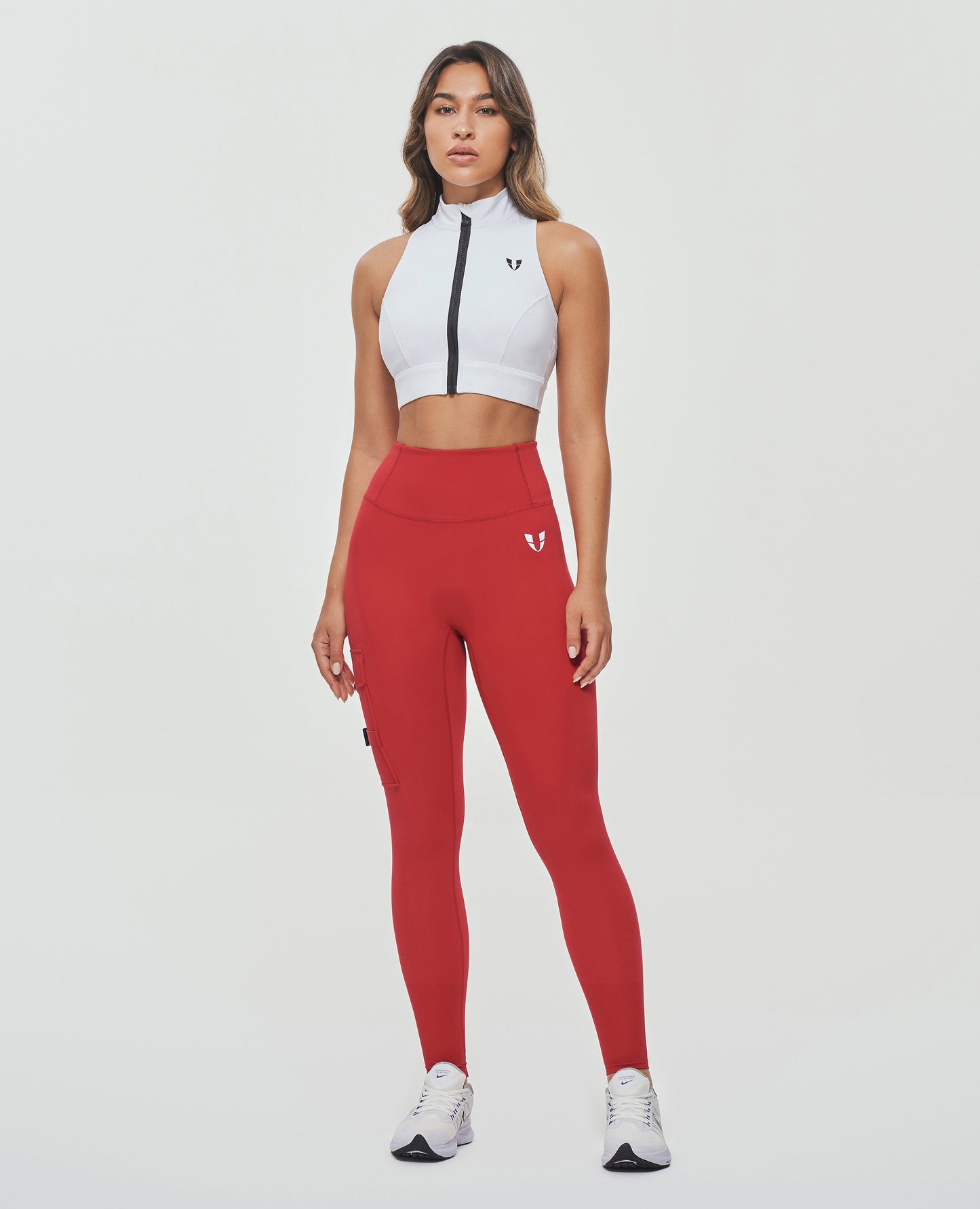 Cargo Gym Leggings - Red