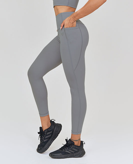 High-waisted Gym Leggings - Grey