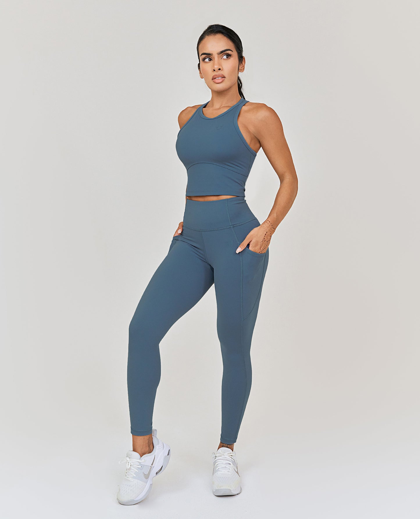 Honeypeach Sculpt Leggings - Blue