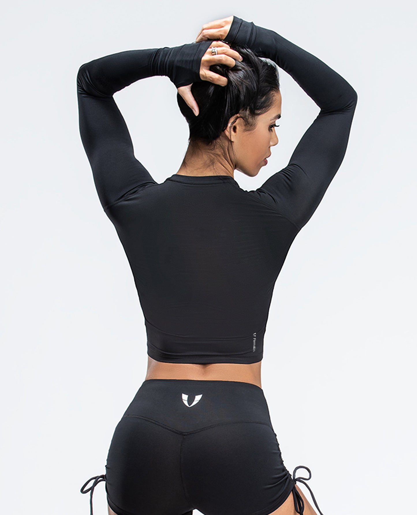 Long Sleeve Workout Top - Black