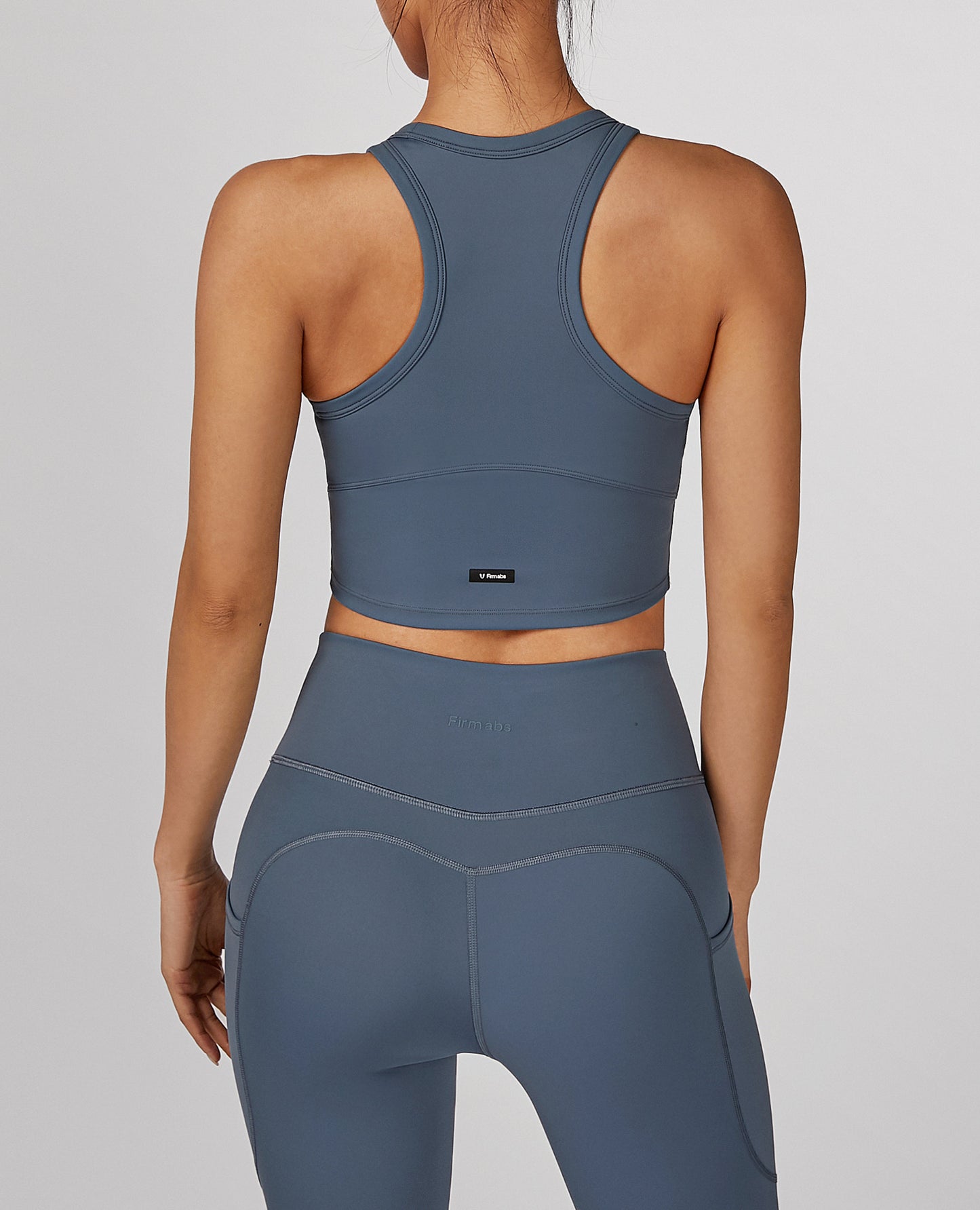 Essential Longline Sports Bra - Blue