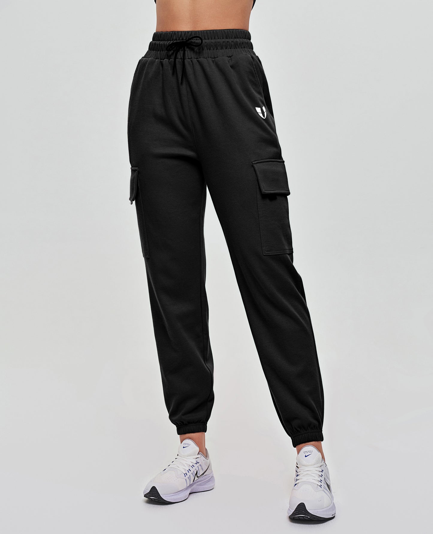 Loose Fit Cargo Joggers - Black