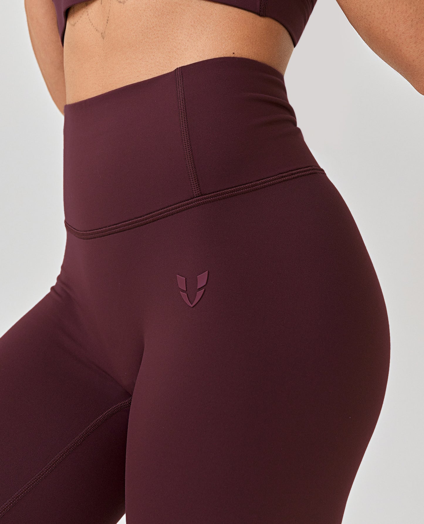 Seamless Scrunch Butt Leggings - Wine Red