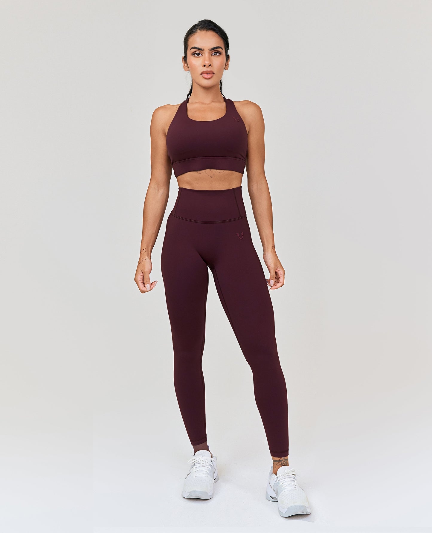 Seamless Scrunch Butt Leggings - Wine Red