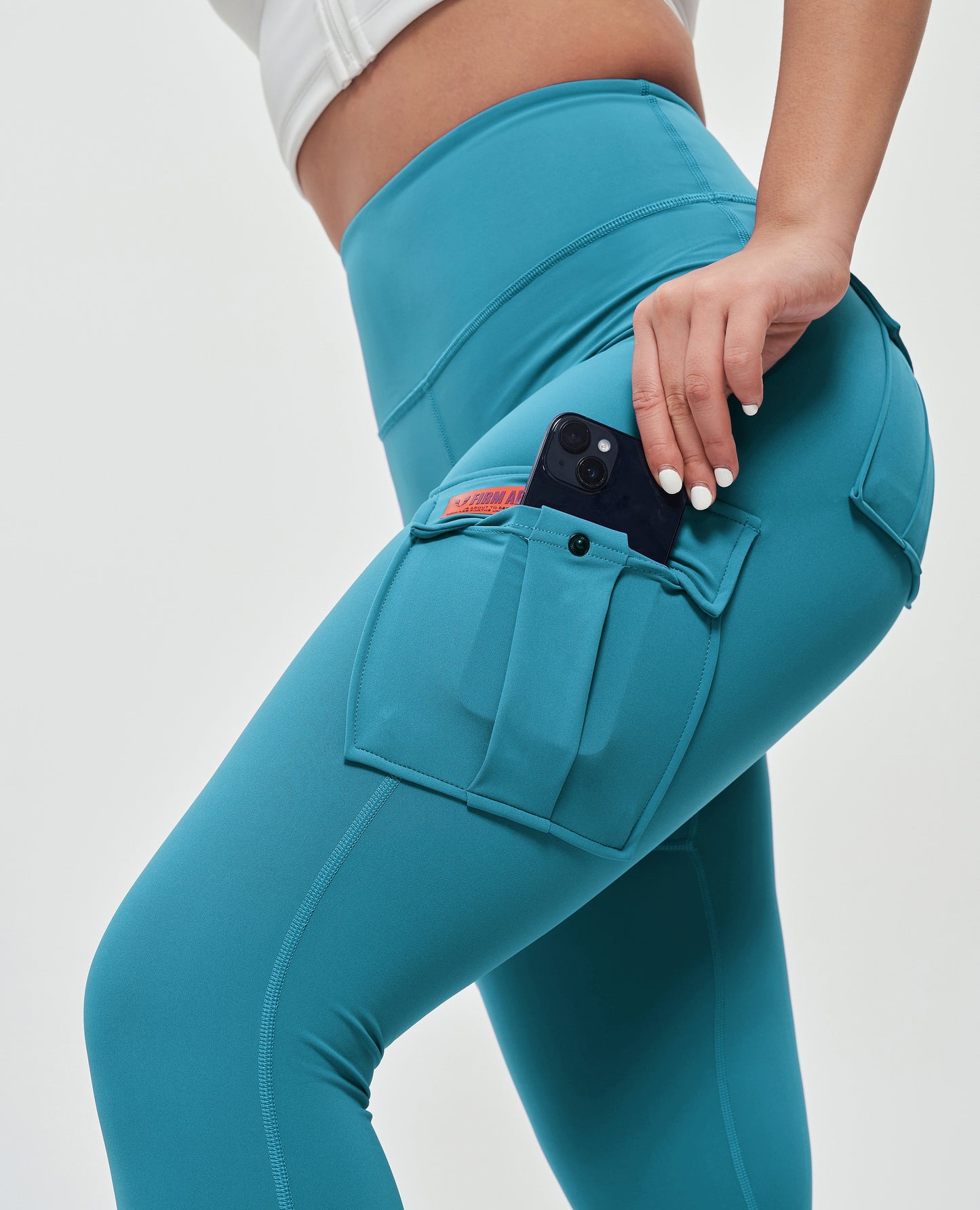 Solo Cargo Leggings - Aquatic Green