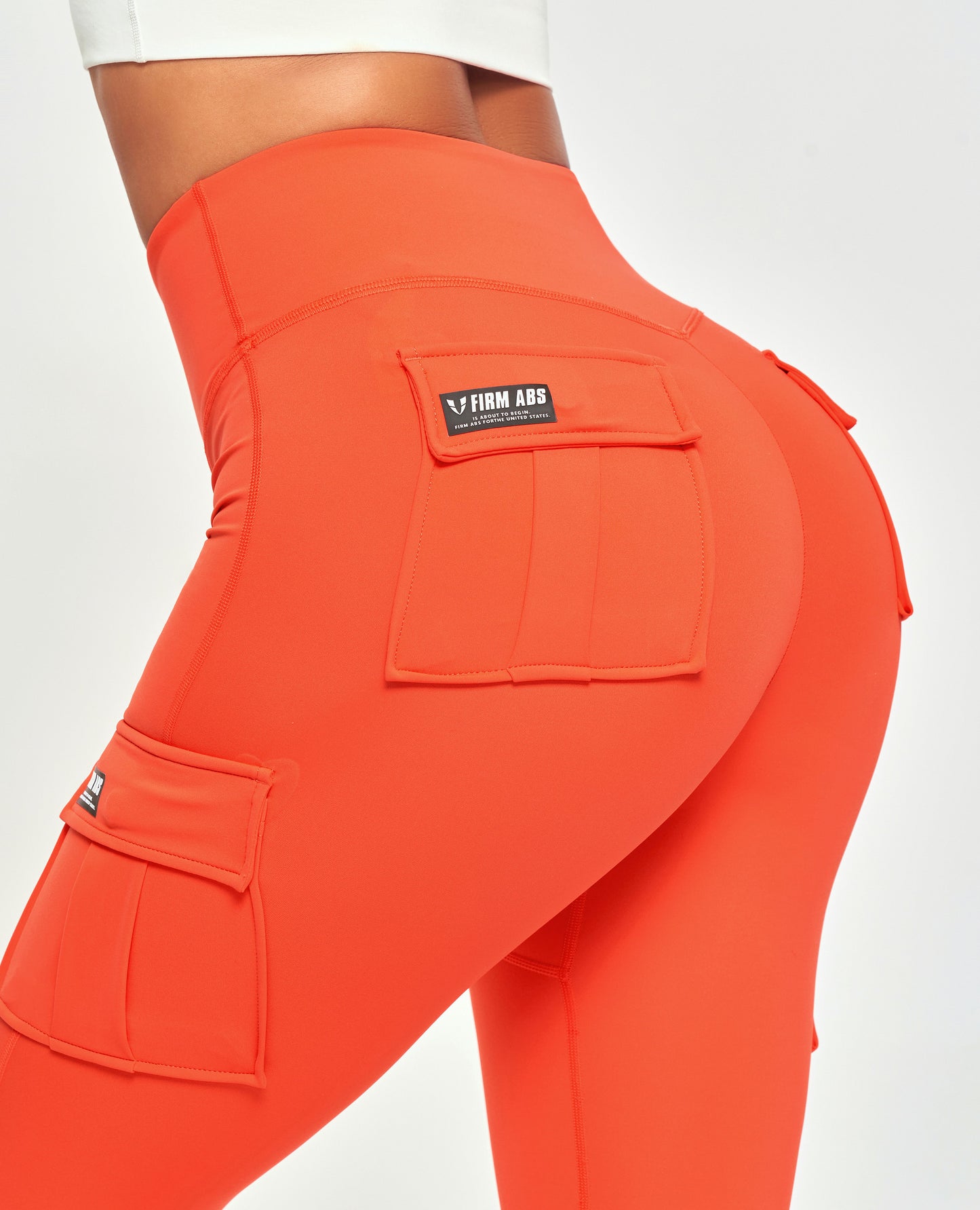 Solo Cargo Leggings - Orange