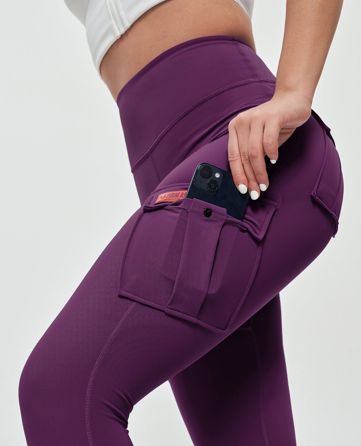 Solo Cargo Leggings - Purple