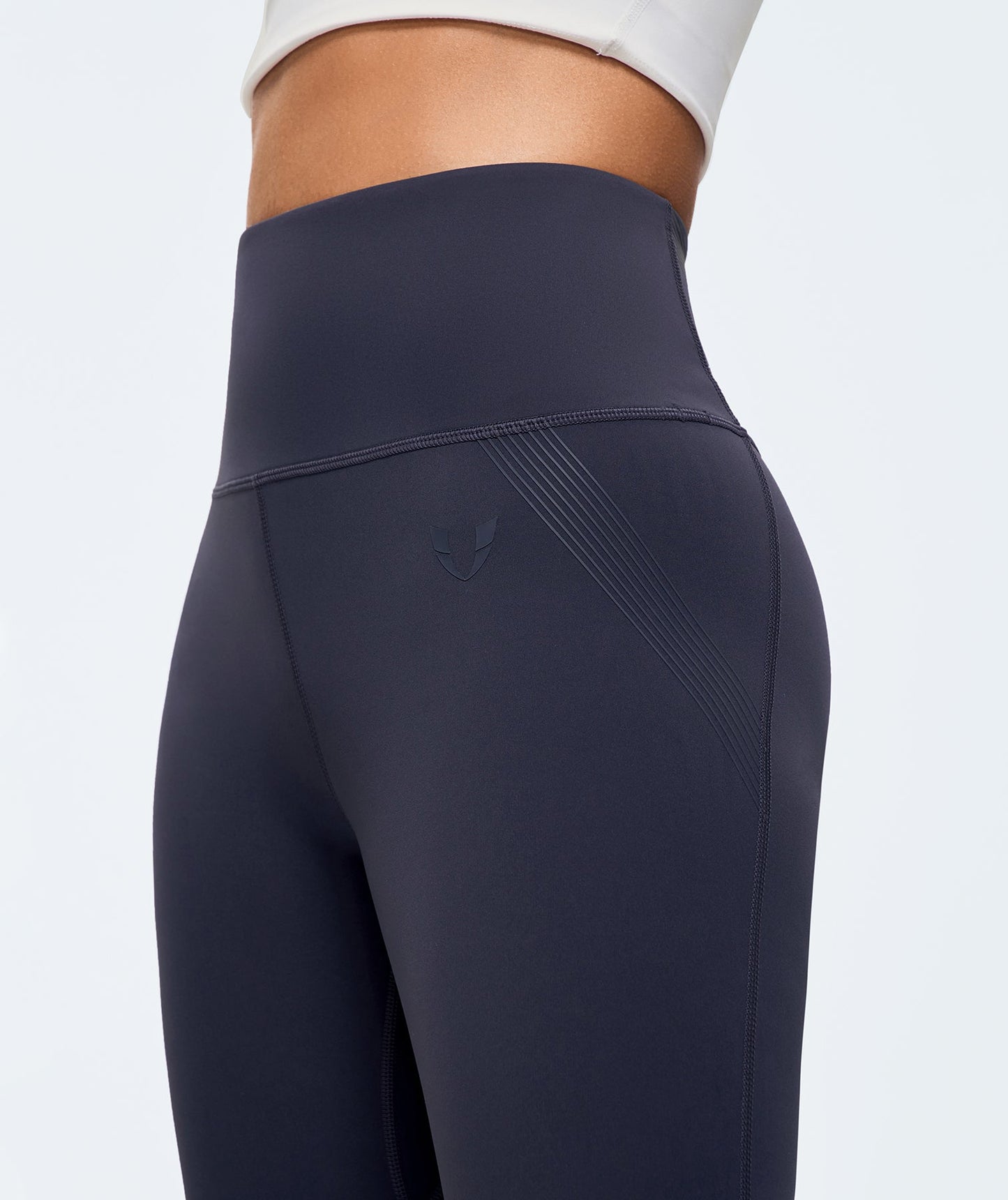 Compression Waist Leggings - Dark Blue